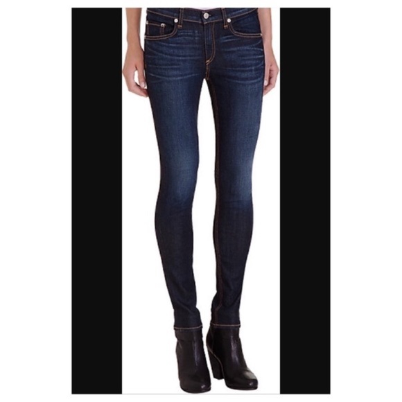 Rag and Bone Skinny Dorset Jeans Blue 28 - Picture 3 of 13